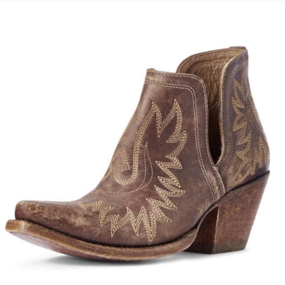Ariat Brown Western Ankle Boots